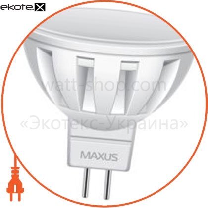 LED лампа 5W яскраве світло MR16 GU5.3 220V (1-LED-290), Maxus, 1-LED-290