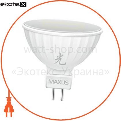 LED лампа 5W яскраве світло MR16 GU5.3 12V (1-LED-292-01), Maxus, 1-LED-292-01