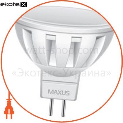 LED лампа 5W яскраве світло MR16 GU5.3 12V (1-LED-292), Maxus, 1-LED-292