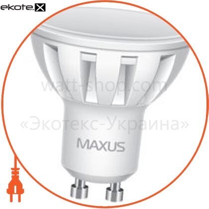 LED лампа 5W яскраве світло MR16 GU10 220V (1-LED-294), Maxus, 1-LED-294