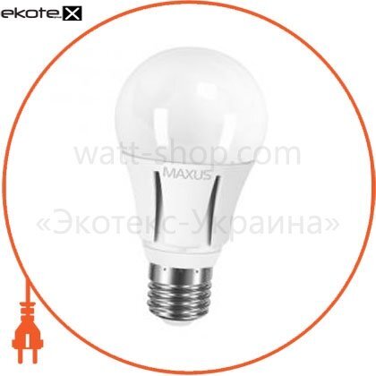 Maxus 1-LED-297 led лампа 10w теплый свет а60 е27 220v (1-led-297)