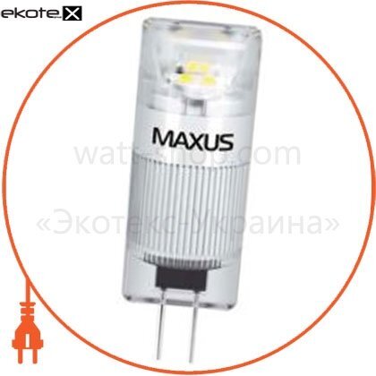 Maxus 1-LED-339-T лампа g4 1w 3000k 12v ac / dc cr