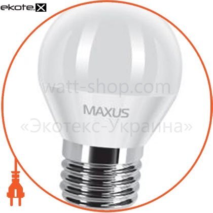 Maxus 1-LED-365 led лампа 5w теплый свет g45 е27 220v (1-led-365)