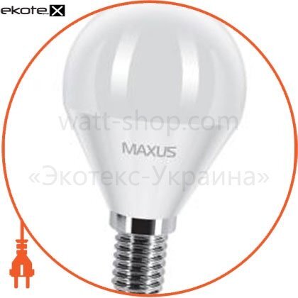 Maxus 1-LED-367 led лампа 5w теплый свет g45 е14 220v (1-led-367)