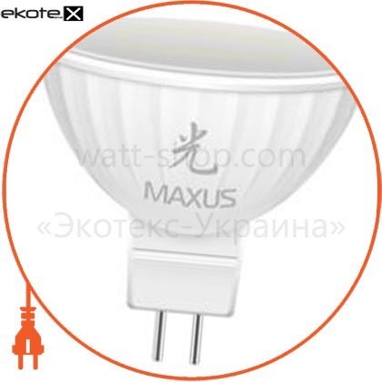 Maxus 1-LED-405 led лампа 4w теплый свет mr16 gu5.3 220v (1-led-405)