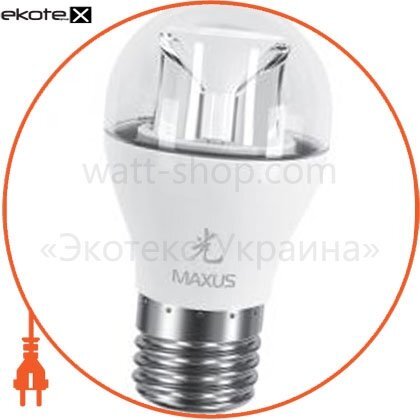 Maxus 1-LED-437 led лампа 6w теплый свет g45 е27 220v (1-led-437)