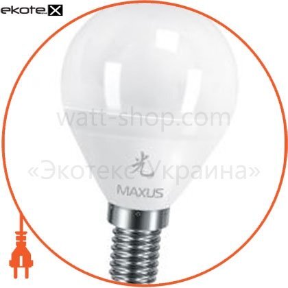 Maxus 1-LED-438 led лампа 5w яркий свет g45 е14 220v (1-led-438)