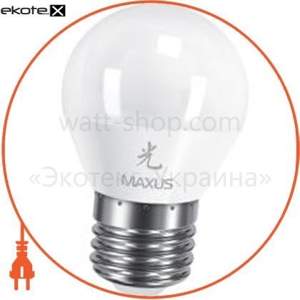 Maxus 1-LED-440 led лампа 5w яркий свет g45 е27 220v (1-led-440)