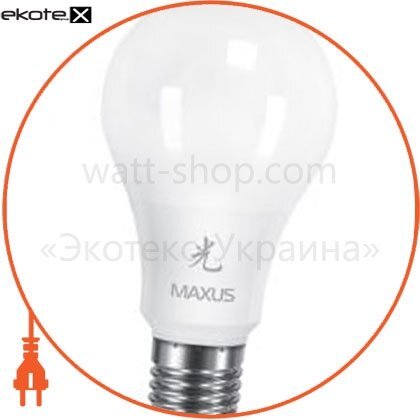 LED лампа MAXUS 12W тепле світло А65 Е27 220V (1-LED-461-01), Maxus, 1-LED-461-01
