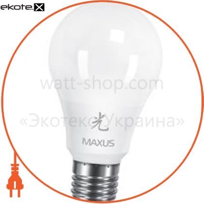 LED лампа MAXUS 10W яскраве світло А60 Е27 220V (1-LED-464-01), Maxus, 1-LED-464-01
