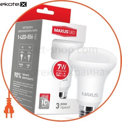 Maxus 1-LED-556 лампа светодиодная r63 7w 4100k 220v e27