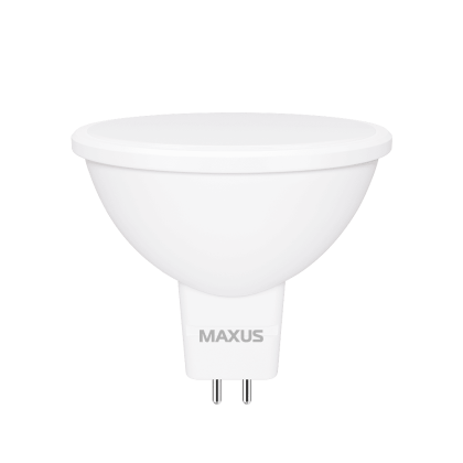 Лампа світлодіодна MAXUS 1-LED-723 MR16 7W 3000K 220V GU5.3, Maxus, 1-LED-723