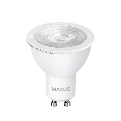 Лампа світлодіодна MAXUS 1-LED-724 MR16 7W 4100K 38*60* 220V GU10, Maxus, 1-LED-724