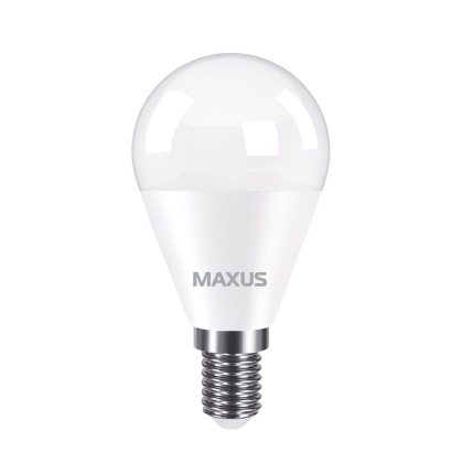Лампа світлодіодна MAXUS 1-LED-749 G45 8W 3000K 220V E14, Maxus, 1-LED-749