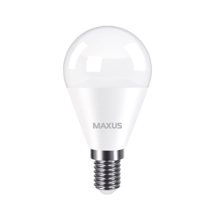 Лампа світлодіодна G45 7W 3000K 220V E14, Maxus, 1-LED-751