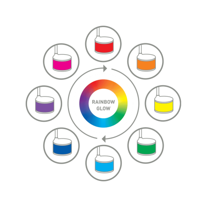 Розумна настільна лампа MAXUS DKL RGB 8W (райдужний спектр, аккум., діммінг) біла, Maxus, 1-MAX-DKL-001-03