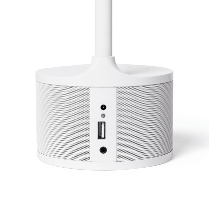 Розумна настільна лампа MAXUS DKL Sound 8W (звук, USB, діммінг, температура) біла, Maxus, 1-MAX-DKL-001-04
