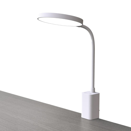 Світлодіодна настільна лампа на кліпсі з акумулятором MAXUS Desk Lamp 10W 3CCT WH CLIP Battery, Maxus, 1-MDL-10W-CLIP
