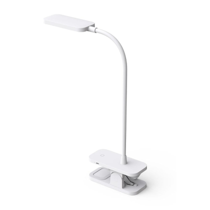 Світлодіодна настільна лампа на кліпсі з акумулятором MAXUS Desk Lamp 5W 5000K WH CLIP Battery, Maxus, 1-MDL-5W-CLIP