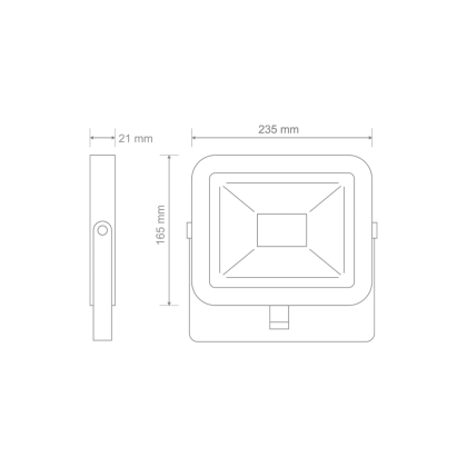 Прожектор світлодіодний MAXUS FL-02 50W, 5000K, Maxus, 1-MFL-02-5050