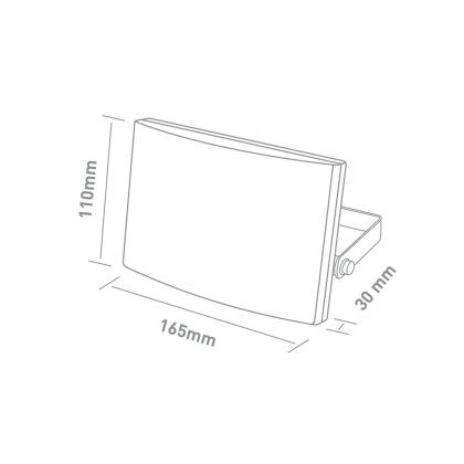 Прожектор світлодіодний MAXUS FL-03 30W, 5000K Black, Maxus, 1-MFL-03-3050-BK