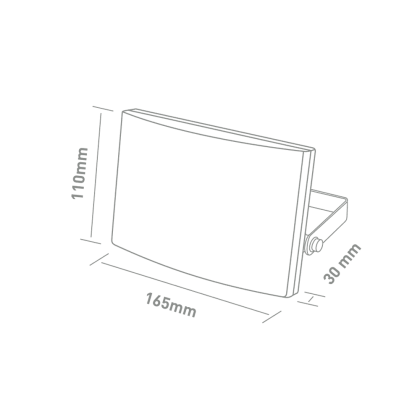 Прожектор світлодіодний MAXUS FL-03 30W, 5000K White, Maxus, 1-MFL-03-3050-WT