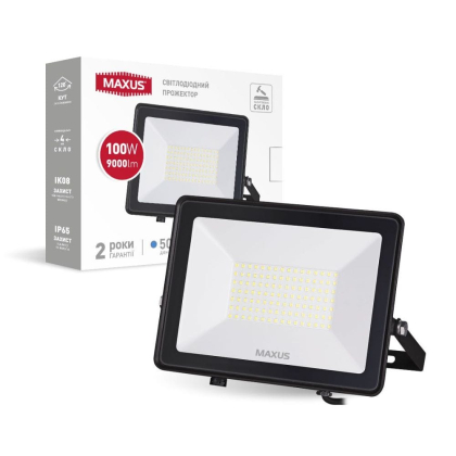 Прожектор MAXUS FL-04 100W 5000K, Maxus, 1-MFL-04-10050
