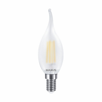 Лампа світлодіодна C37 FM-T 4W 4100K 220V E14 Frosted, Maxus, 1-MFM-732