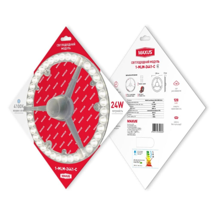 Світлодіодний модуль 1-MLM-2441-C MAXUS Led Module 24W 4100K Circle, Maxus, 1-MLM-2441-C