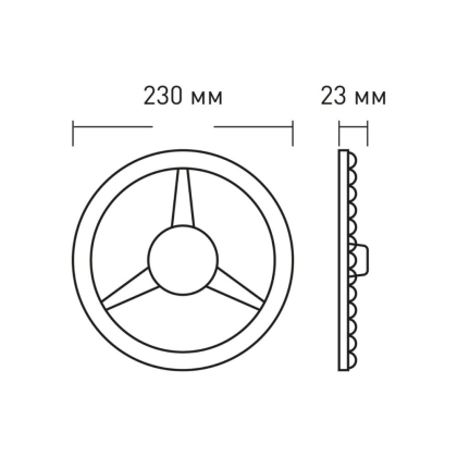 Світлодіодний модуль 1-MLM-2441-C MAXUS Led Module 24W 4100K Circle, Maxus, 1-MLM-2441-C