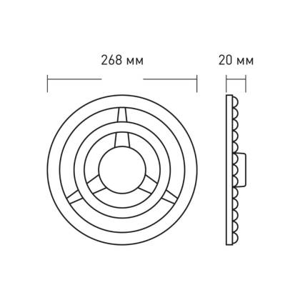 Світлодіодний модуль 1-MLM-3641-C MAXUS Led Module 36W 4100K Circle, Maxus, 1-MLM-3641-C