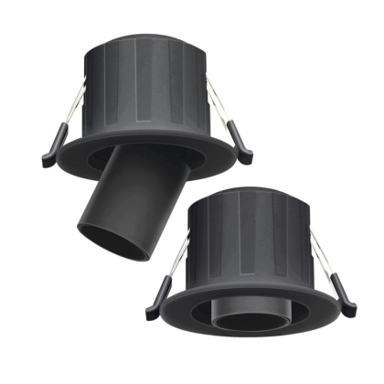 Світлодіодний світильник точковий врізний поворотний Maxus Recessed Track Downlight 6W 3CCT Black, Maxus, 1-MRD-6W-BLC