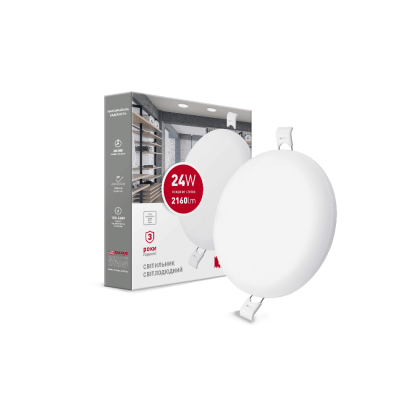 LED світильник точковий врізний MAXUS SP edge 24W, 4100К (коло), Maxus, 1-MSP-2441-C