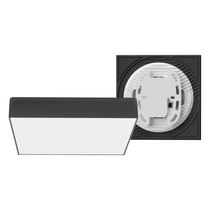 Накладний настінно-стельовий світлодіодний світильник 1-MSP-2441-SSG MAXUS SP Ceiling 24W 4100K Square Slim Gray, Maxus, 1-MSP-2441-SSG