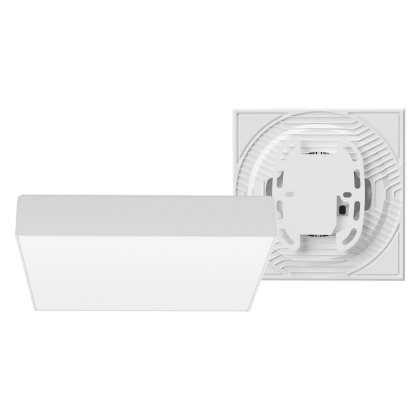 Накладний настінно-стельовий світлодіодний світильник 1-MSP-2441-SSW MAXUS SP Ceiling 24W 4100K Square Slim White, Maxus, 1-MSP-2441-SSW