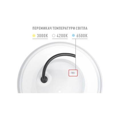 Фасадний світлодіодний світильник MAXUS MWL 15W 3CCT IP65 WH Circle, Maxus, 1-MWL-15W-WHC
