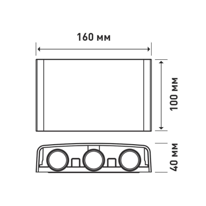 Фасадний світлодіодний світильник MAXUS MWL 6W 3CCT IP65 WH Square, Maxus, 1-MWL-6W-WHS