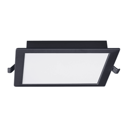 Врізний світлодіодний світильник 1-RDL-1241-IPS-BL MAXUS RDL 12W 4100K IP44 Square Black, Maxus, 1-RDL-1241-IPS-BL