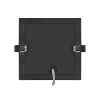 Врізний світлодіодний світильник 1-RDL-1241-IPS-BL MAXUS RDL 12W 4100K IP44 Square Black, Maxus, 1-RDL-1241-IPS-BL