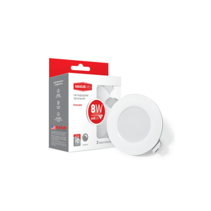 LED світильник MAXUS SDL 8W яскраве світло (1-SDL-006-01-D), Maxus, 1-SDL-006-01-D