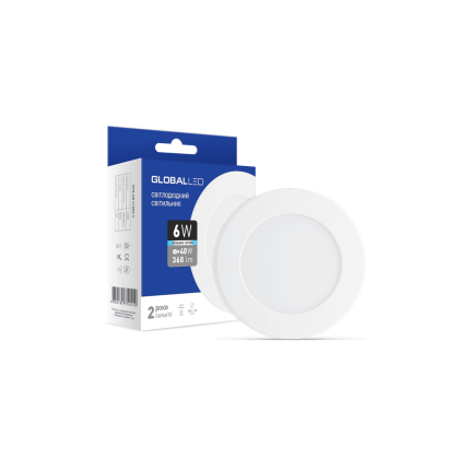 LED світильник точковий врізний Global SPN 6W яскраве світло (1-SPN-004-С), Global, 1-SPN-004-C