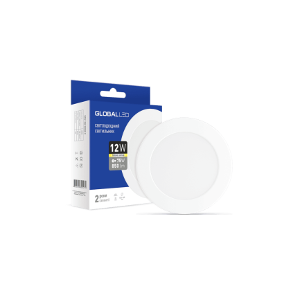 LED світильник точковий врізний Global SPN 12W тепле світло (1-SPN-007-С), Global, 1-SPN-007-C