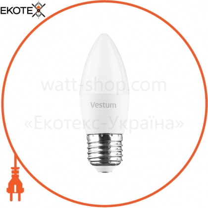 Лампа LED Vestum C37  6W 3000K 220V E27