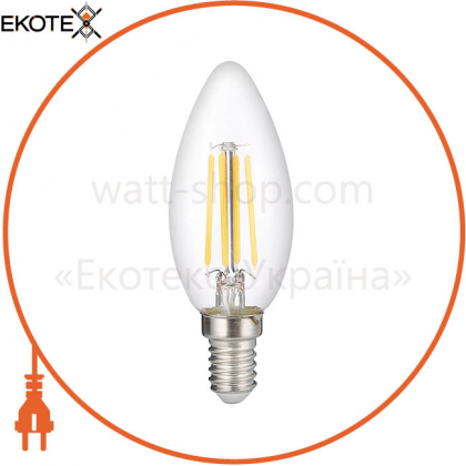 Лампа LED Vestum филамент С35 Е14 4Вт 220V 4100К
