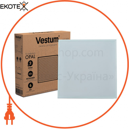 Панель светодиодная LED Vestum OPAL 40W 600x600 6000K 220V