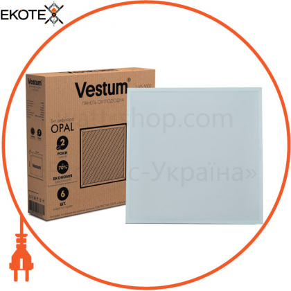 Панель світлодіодна LED Vestum OPAL 50W 600x600 6000K 220V (2 шт)