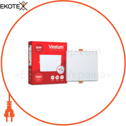 Світильник LED "без рамки" квадрат Vestum 36W 4100K