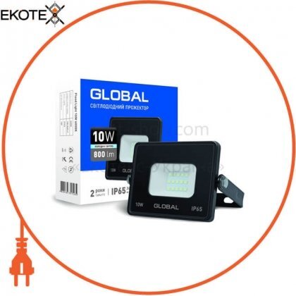 Global 1-GBL-02-LFL-1060 прожектор светодиодный global 10w, 6000k