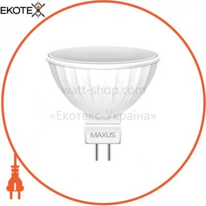 Maxus 1-LED-510 лампа светодиодная mr16 3w 4100k 220v gu5.3