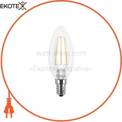 Maxus 1-LED-538-01 лампа светодиодная c37 fm-c 4w 4100k 220v e14